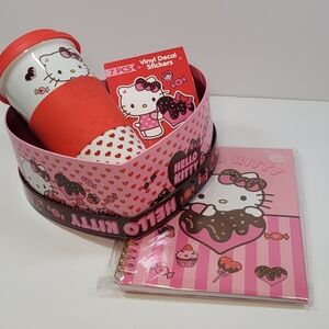 Hello Kitty  Set Cup  Pink and Red.